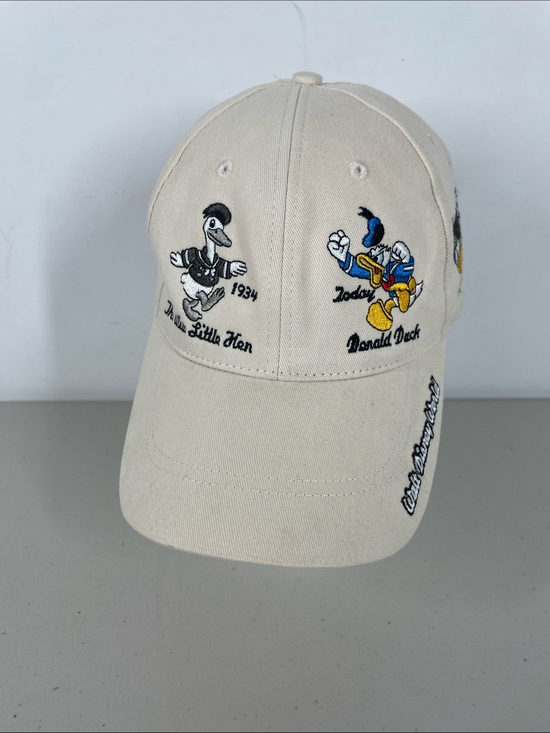Disney Other - Vintage Disney Parks Embroidered Donald Duck Cream Baseball Cap Adjustable